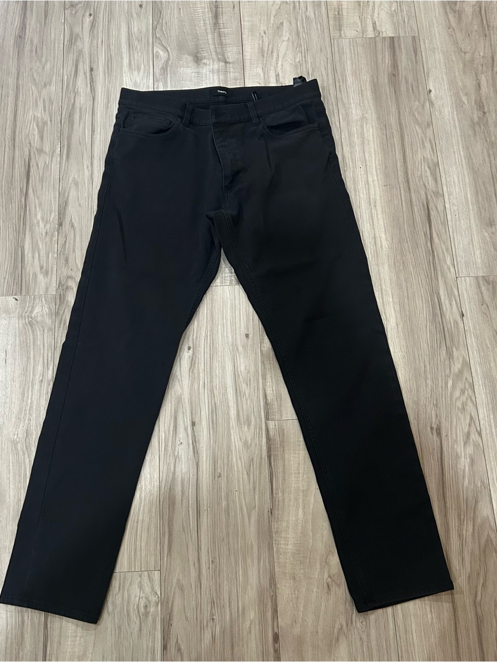 Theory Men's Black Slim Straight Jeans